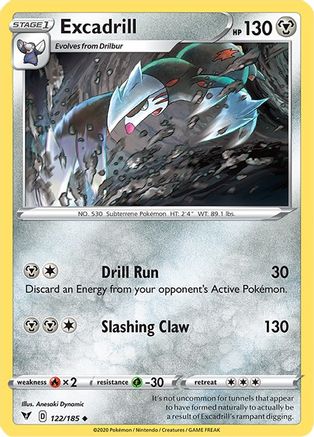 Excadrill - SWSH04: Vivid Voltage #122