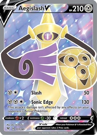 Aegislash V (Full Art) - SWSH04: Vivid Voltage #177