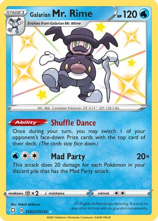 Galarian Mr. Rime - Shining Fates: Shiny Vault #SV021
