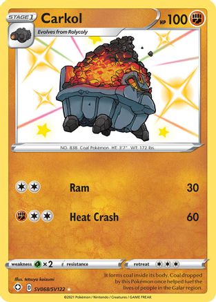 Carkol - Shining Fates: Shiny Vault #SV068