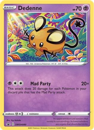 Dedenne - SWSH080 - SWSH: Sword & Shield Promo Cards #SWSH080
