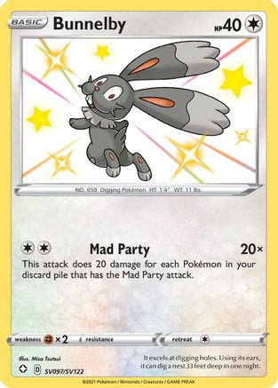 Bunnelby - Shining Fates: Shiny Vault #SV097