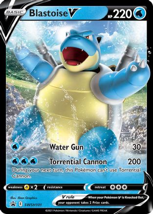 Blastoise V - SWSH101 - SWSH: Sword & Shield Promo Cards #SWSH101