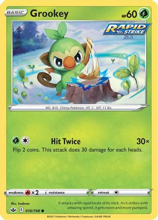 Grookey - SWSH06: Chilling Reign #016