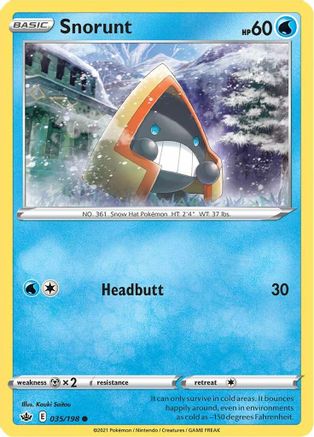 Snorunt - SWSH06: Chilling Reign #035