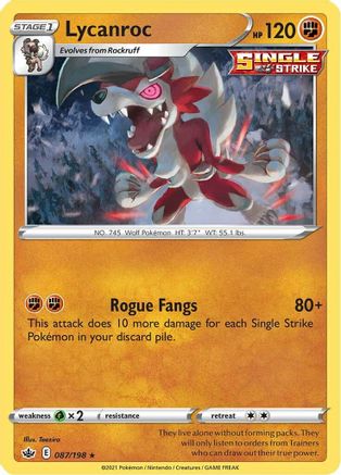 Lycanroc - SWSH06: Chilling Reign #087