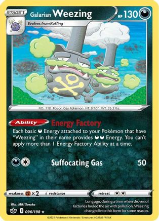 Galarian Weezing - SWSH06: Chilling Reign #096