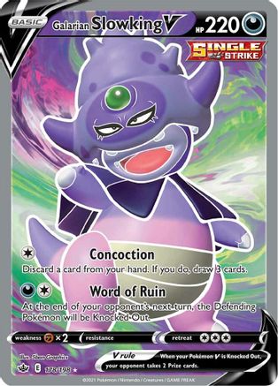 Galarian Slowking V (Full Art) - SWSH06: Chilling Reign #178