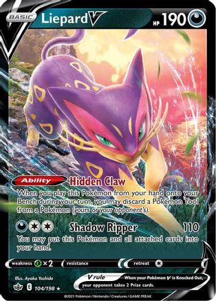 Liepard V - SWSH06: Chilling Reign #104