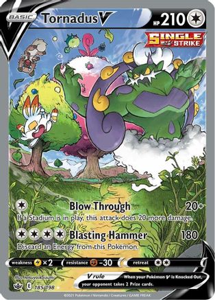 Tornadus V (Alternate Full Art) - SWSH06: Chilling Reign #185