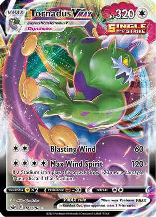 Tornadus VMAX - SWSH06: Chilling Reign #125