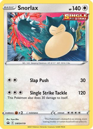 Snorlax - SWSH119 - SWSH: Sword & Shield Promo Cards #SWSH119