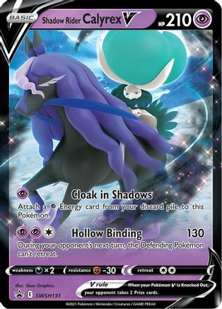 Shadow Rider Calyrex V - SWSH131 - SWSH: Sword & Shield Promo Cards #SWSH131
