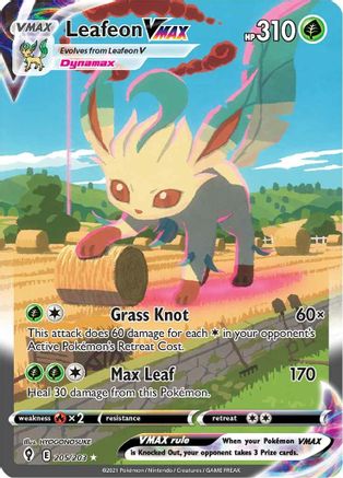 Leafeon VMAX (Alternate Art Secret) - SWSH07: Evolving Skies #205