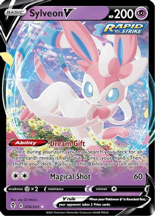 Sylveon V - SWSH07: Evolving Skies #074