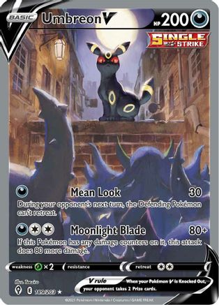 Umbreon V (Alternate Full Art) - SWSH07: Evolving Skies #189