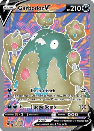 Garbodor V (Full Art) - SWSH07: Evolving Skies #190