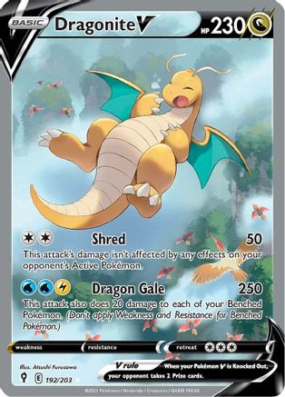 Dragonite V (Alternate Full Art) - SWSH07: Evolving Skies #192