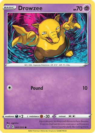 Drowzee - SWSH07: Evolving Skies #061