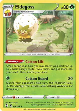 Eldegoss - SWSH07: Evolving Skies #016