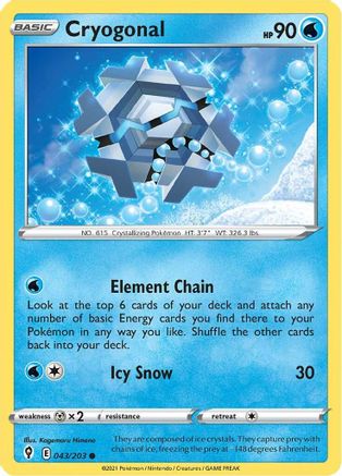 Cryogonal - SWSH07: Evolving Skies #043