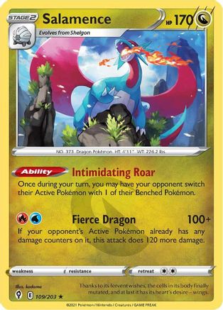 Salamence - SWSH07: Evolving Skies #109