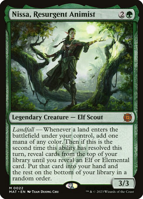 Nissa, Resurgent Animist - (mat March of the Machine: The Aftermath-22) - Near Mint
