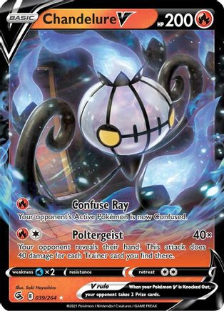 Chandelure V - SWSH08: Fusion Strike #039