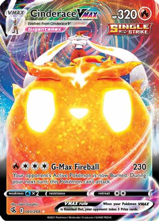 Cinderace VMAX - SWSH08: Fusion Strike #045