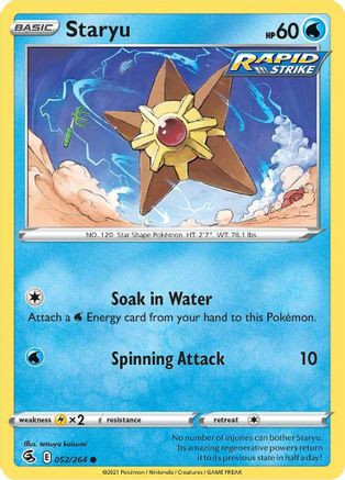 Staryu - SWSH08: Fusion Strike #052