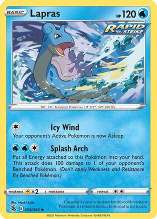 Lapras - SWSH08: Fusion Strike #054