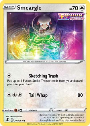 Smeargle - SWSH08: Fusion Strike #209