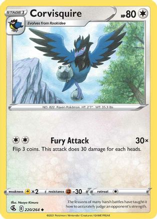 Corvisquire - SWSH08: Fusion Strike #220