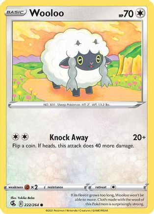 Wooloo (222) - SWSH08: Fusion Strike #222