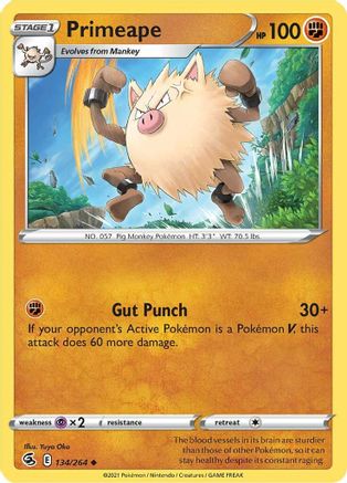 Primeape - SWSH08: Fusion Strike #134