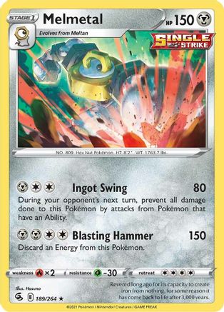 Melmetal - SWSH08: Fusion Strike #189