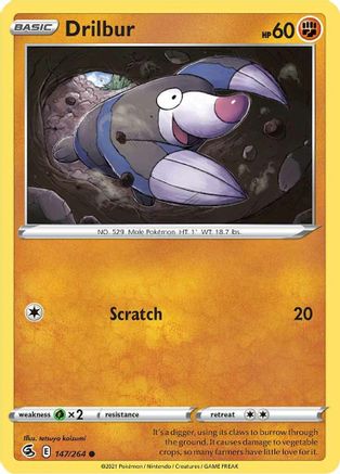 Drilbur - SWSH08: Fusion Strike #147