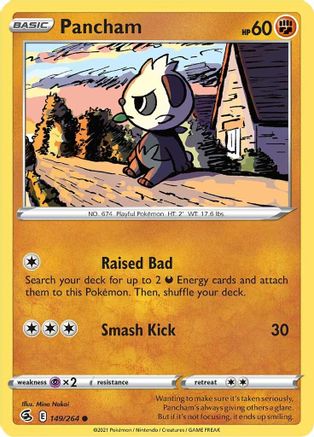 Pancham - SWSH08: Fusion Strike #149