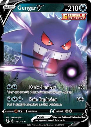 Gengar V - SWSH08: Fusion Strike #156