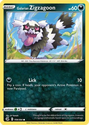 Galarian Zigzagoon - SWSH08: Fusion Strike #159