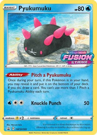 Pyukumuku - SWSH169 (Prerelease) - SWSH: Sword & Shield Promo Cards #SWSH169