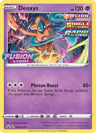 Deoxys - SWSH170 (Prerelease) - SWSH: Sword & Shield Promo Cards #SWSH170