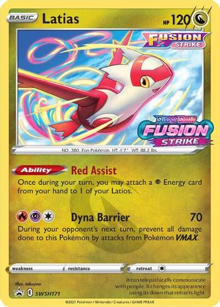 Latias - SWSH171 (Prerelease) - SWSH: Sword & Shield Promo Cards #SWSH171