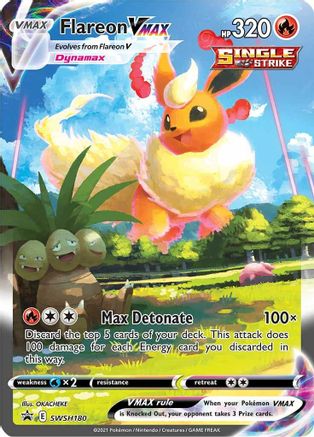 Flareon VMAX - SWSH180 - SWSH: Sword & Shield Promo Cards #SWSH180