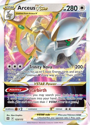 Arceus VSTAR - SWSH09: Brilliant Stars #123