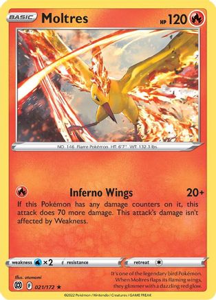Moltres - SWSH09: Brilliant Stars #021