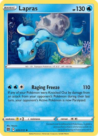 Lapras - SWSH09: Brilliant Stars #031
