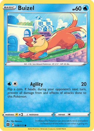 Buizel - SWSH09: Brilliant Stars #038