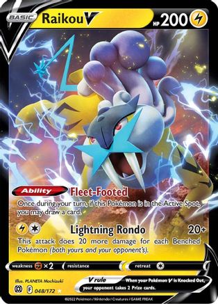 Raikou V - SWSH09: Brilliant Stars #048