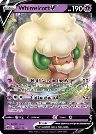 Whimsicott V - SWSH09: Brilliant Stars #064